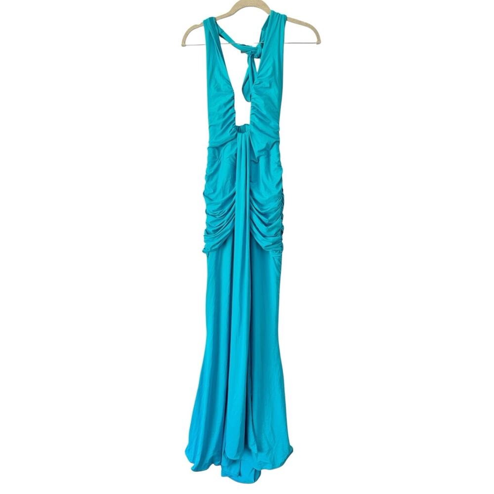 NWT Baby Boo Rosetta Maxi Dress Size XS Aqua Blue - Picture 5 of 10